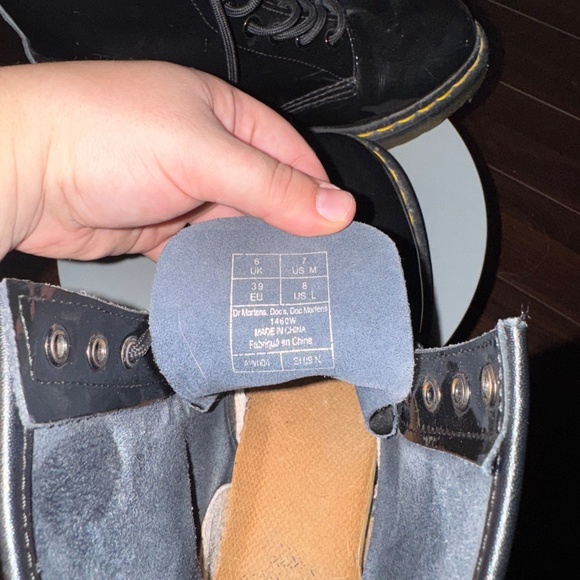 Barley Worn 1460 Doc Marten Boots - Picture 4 of 5